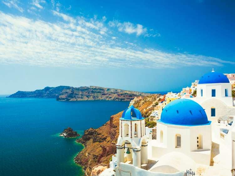 Church in Oia, Santorini, Greece