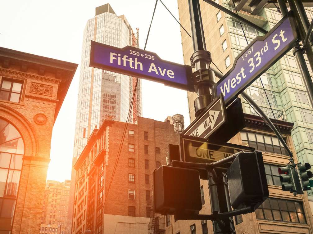 Fifth Avenue sign in New York City