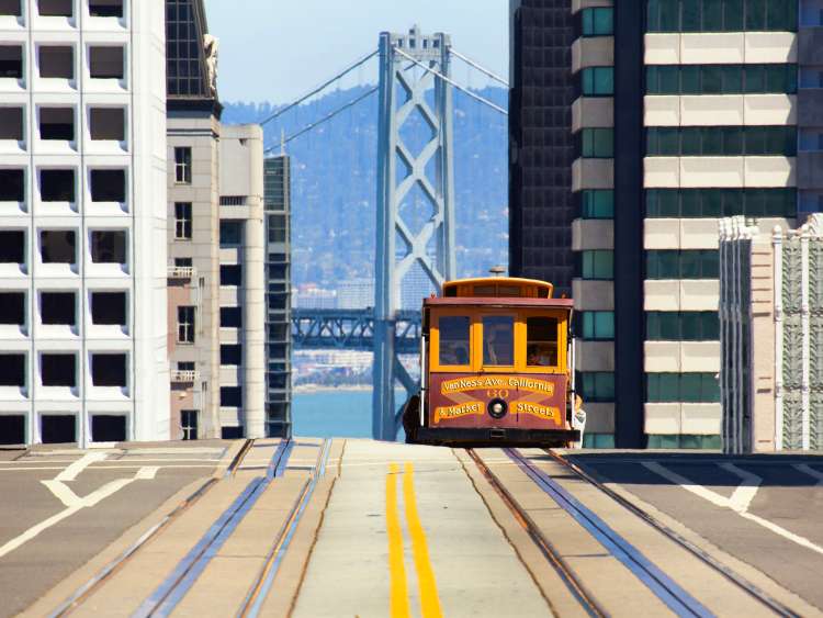 USA California San Francisco Cable car