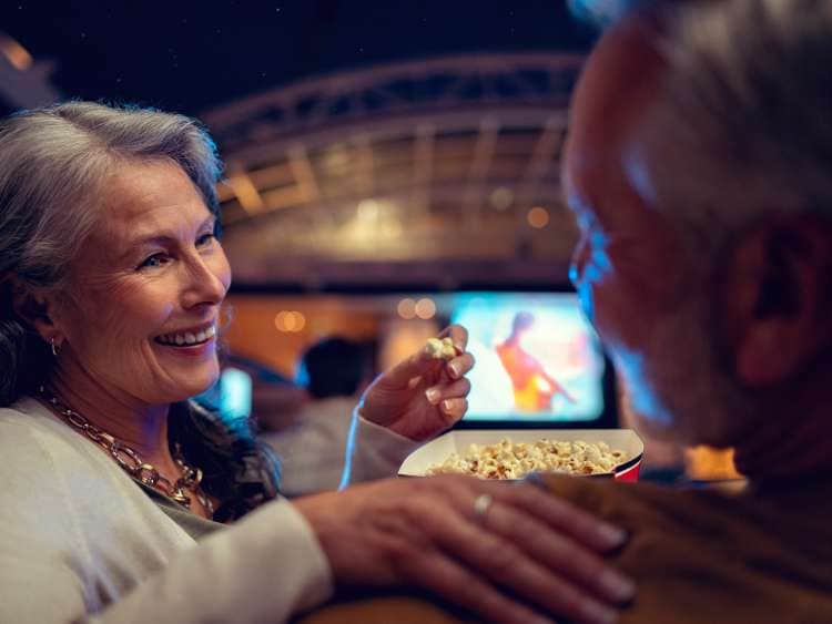 Cinema at the Pavilion on board Queen Anne