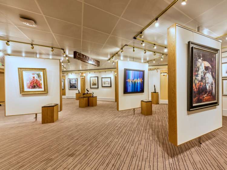 The Clarendon Fine Art Gallery on board Queen Victoria