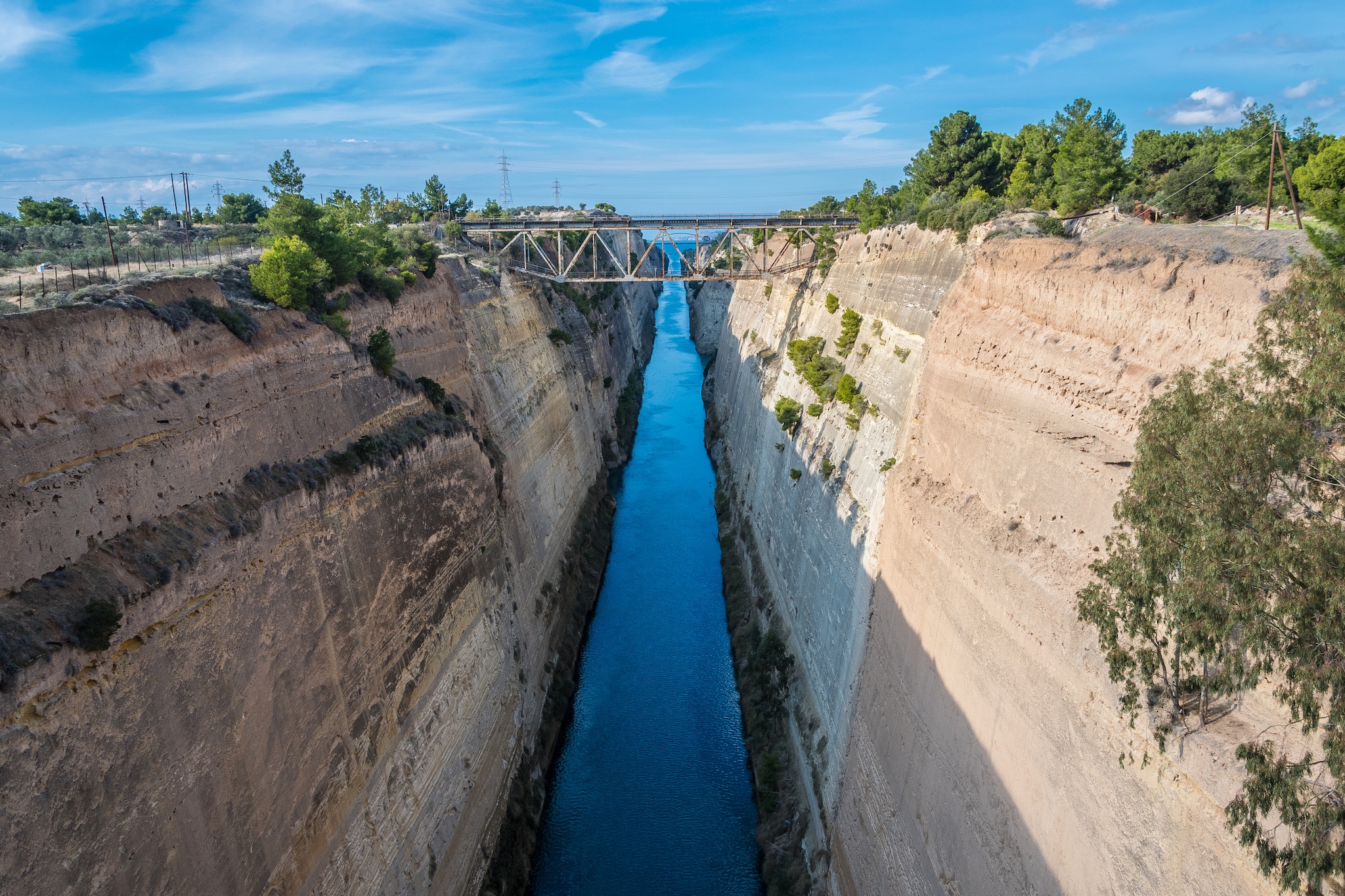 Ancient Corinth Canal Transit
