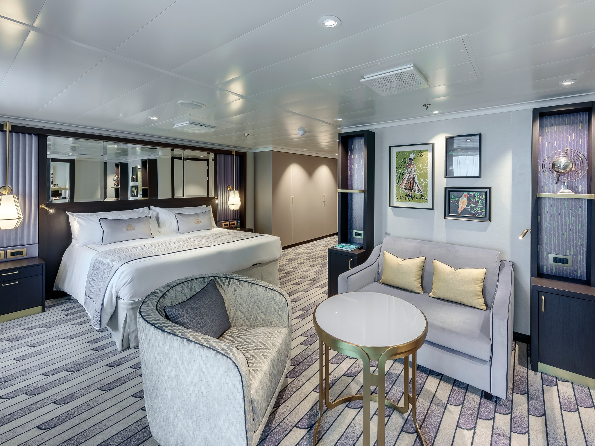 Spacious accommodation at sea