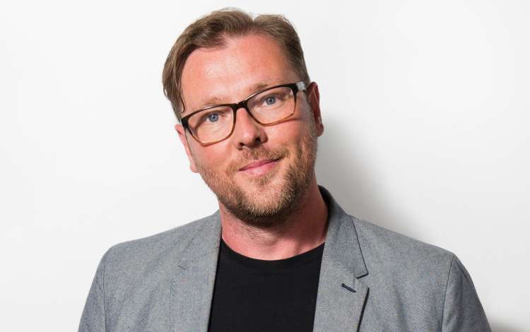 LONDON, ENGLAND - SEPTEMBER 05:  Damian Barr arrives for the David Gilmour 'Live At Pompeii' premiere screening at Vue West End on September 5, 2017 in London, England.  (Photo by Jeff Spicer/Getty Images)