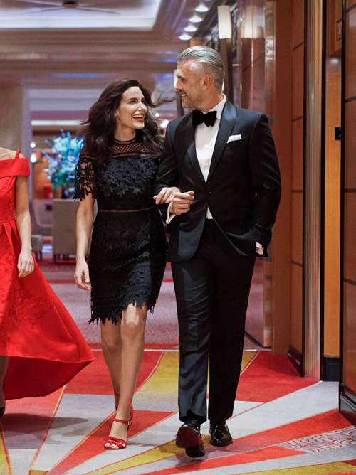 Couple dressed for a Gala evening