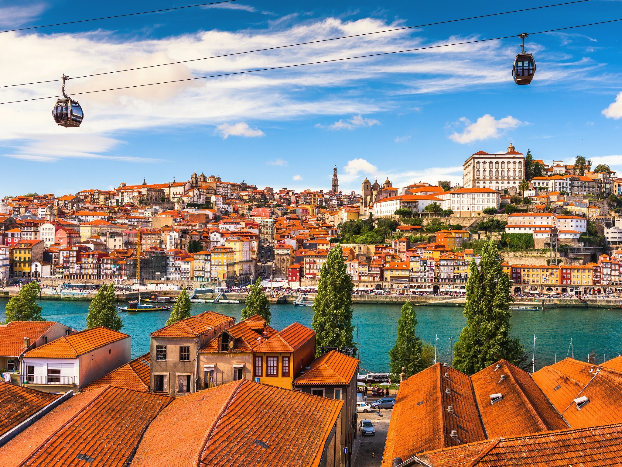 Porto, Portugal old town on the Douro River.
