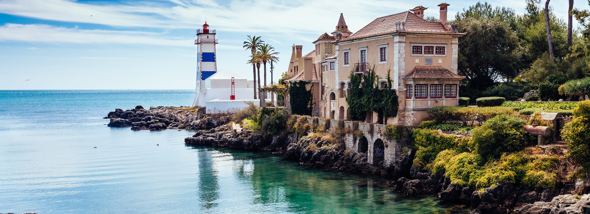Santa Marta Lighthouse and Museum in Cascais Lisbon district Portugal shutterstock 735050020