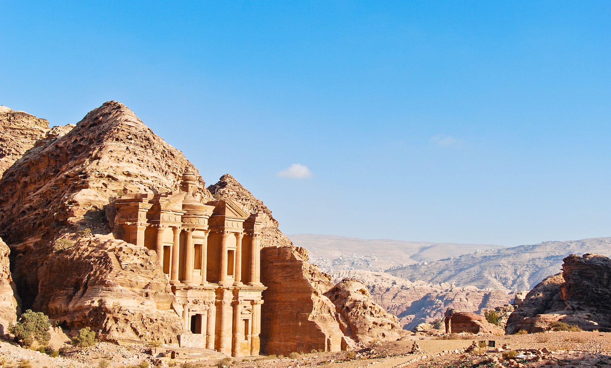 The Monastery or Ad Deir at Petra, near Aqaba, Jordan