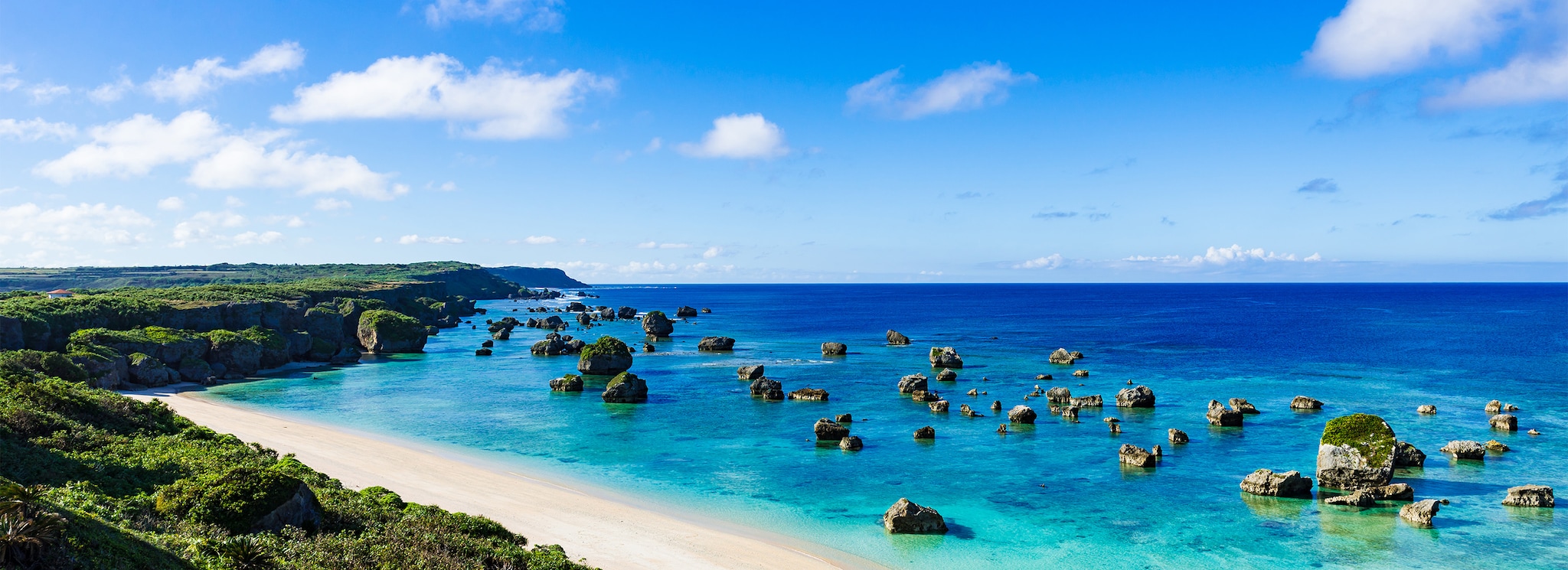 Sea, shore, seascape. Okinawa, Japan, Asia.; Shutterstock ID 332229881; Purchase Order: -