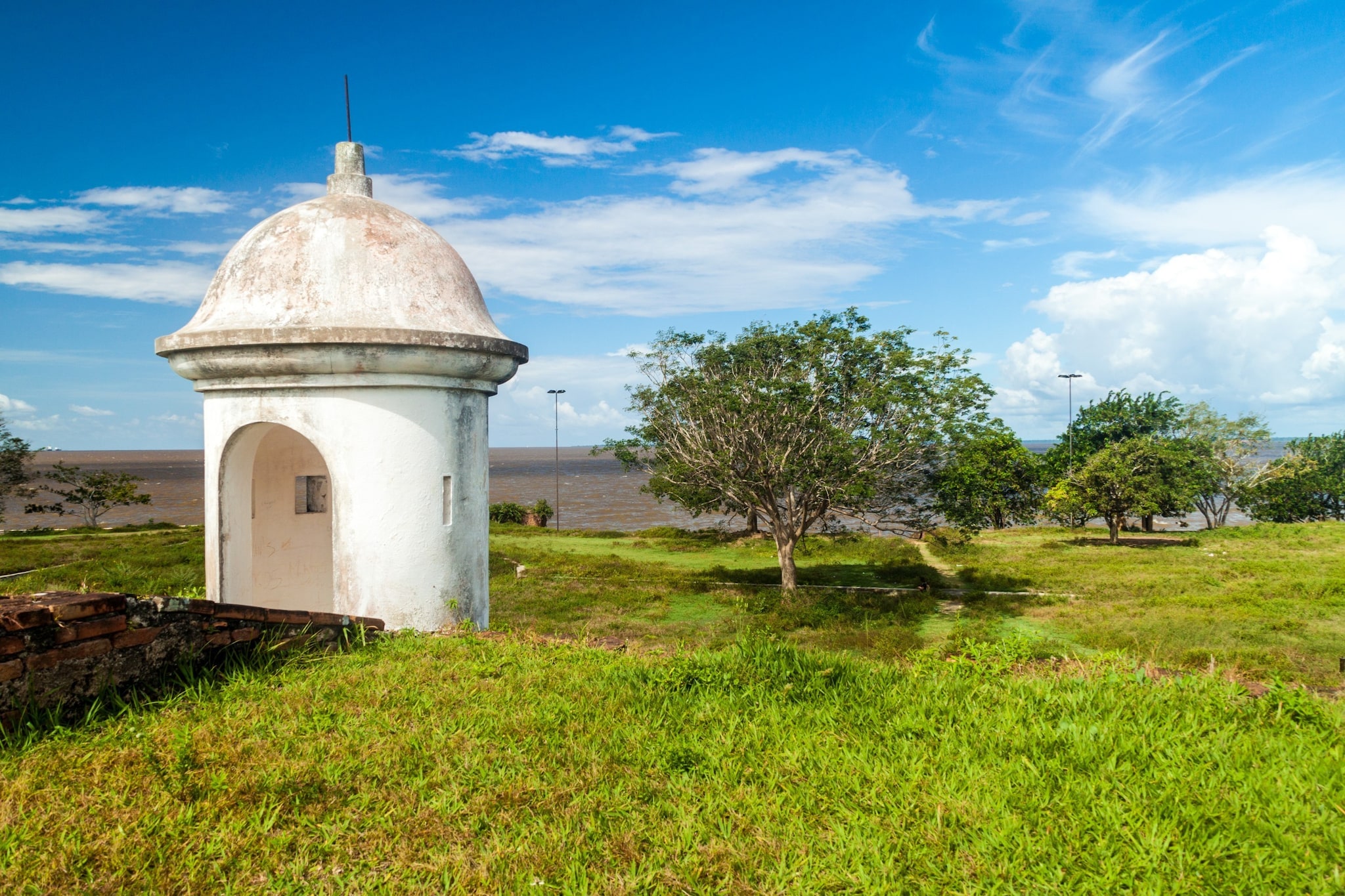 Small tower at St. Joseph (Sao Jose) fortress in Macapa, Brazil; Shutterstock ID 622792544