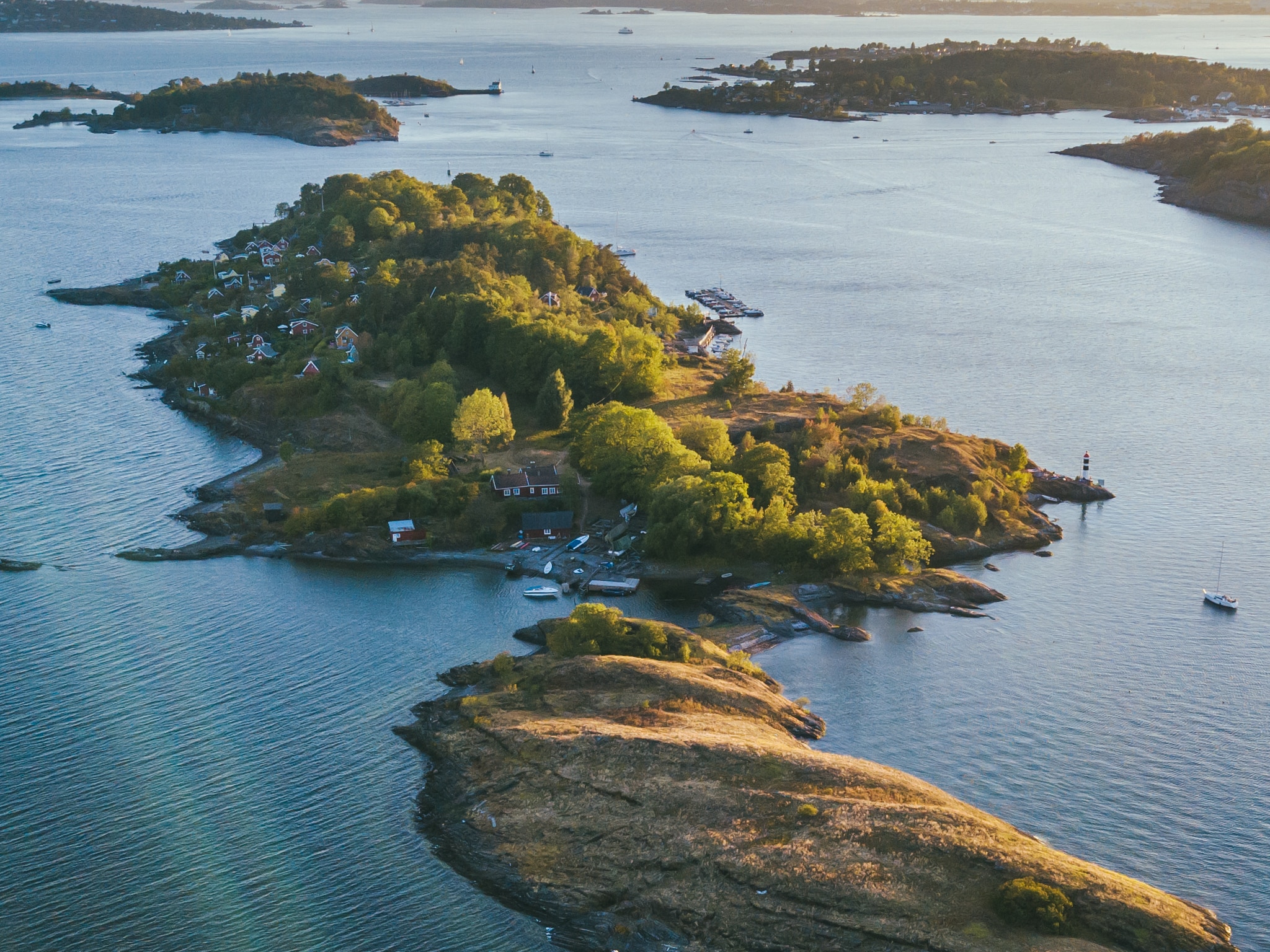 Oslofjord islands at sunrise